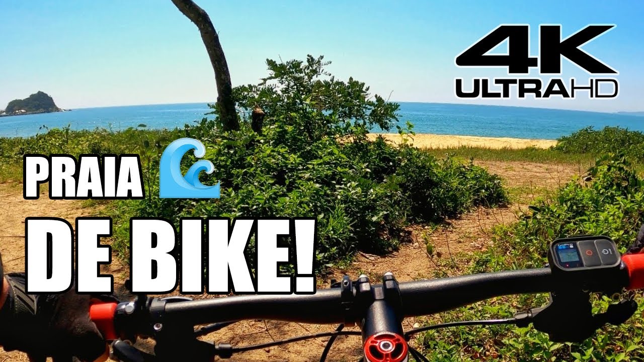 ⁴ᴷ Praia GROSSA de BIKE 🌊 POV Bike • Itapema/SC 🇧🇷 • 4K Ultra HD