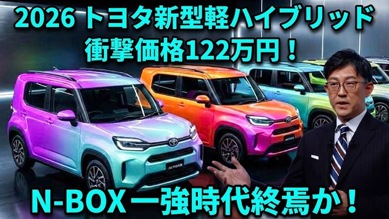 トヨタが本気を出した。| シリーズ式ハイブリッド軽自動車、122万円でN-BOX終了のお知らせ