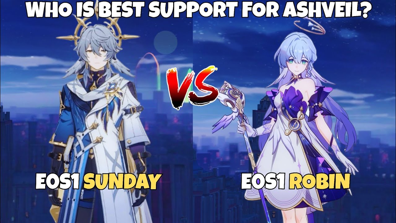 Support Comparison | Is Robin Better Than Sunday For Ashveil? | MOC | HSR 4.1