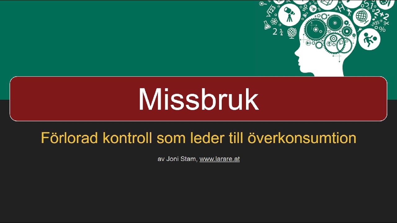 Webblektion: missbruk