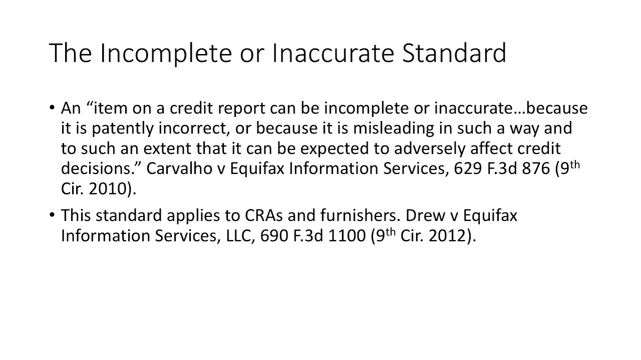 Fair Credit Reporting Act (FCRA) Private Litigation