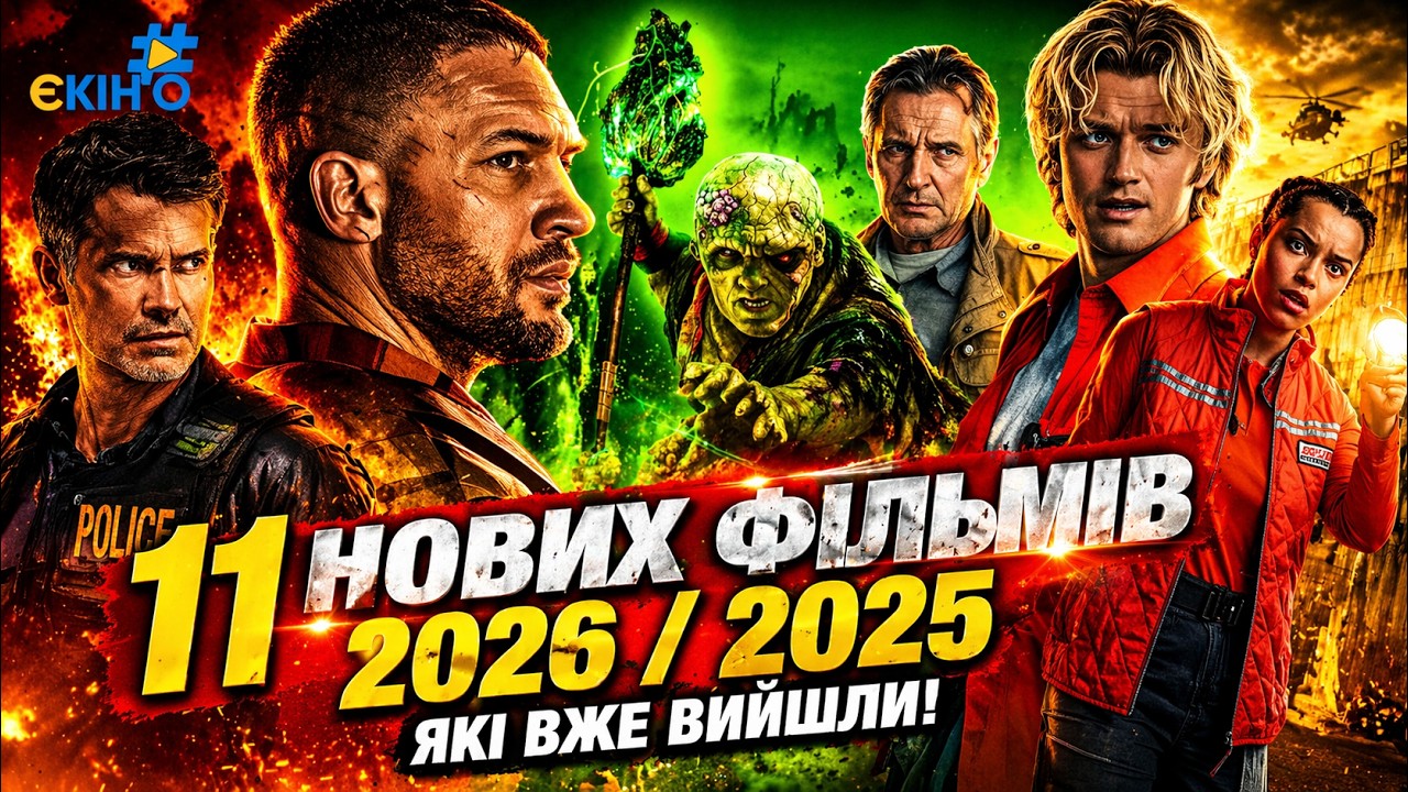 11 НОВИХ ФІЛЬМІВ 2026 / 2025 ЯКІ ВЖЕ ВИЙШЛИ У ХОРОШІЙ ЯКОСТІ ★ ОГЛЯД УКРАЇНСЬКОЮ