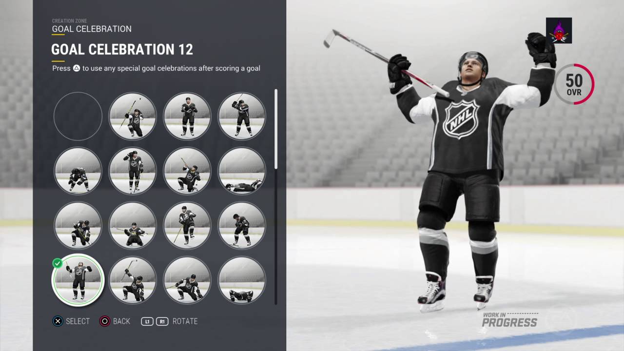 All NHL&reg; 17 goal celebration
