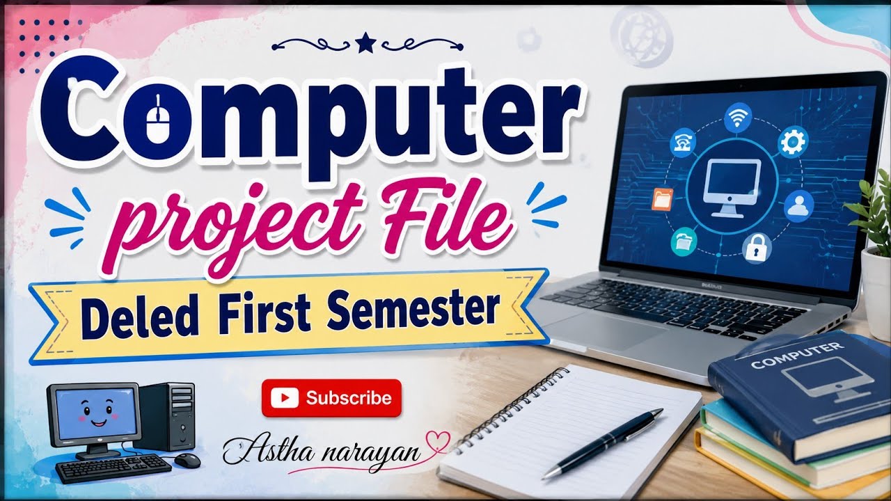 COMPUTER 🖥️ PROJECT FILE 🗄️ FIRST SEMESTER DELED #btc #computer #computerproject #youtube#video  