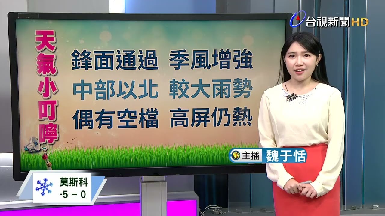 【0227台視午間氣象】228連假全台濕答答 下週鋒面來襲