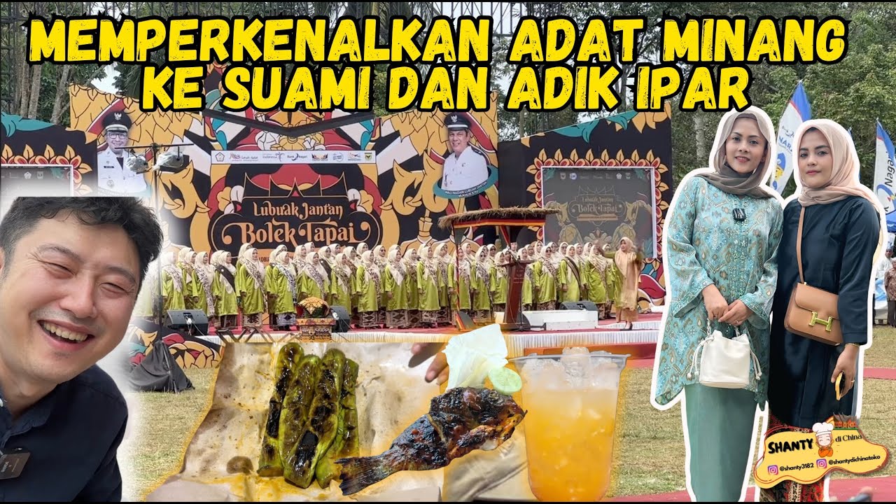 BANGGANYA PAKAI BAJU KURUNG, MEMPERKENALKAN ADAT MINANGKABAU + MAKANAN LINTAU KEPADA SUAMI & ADIK 🥰
