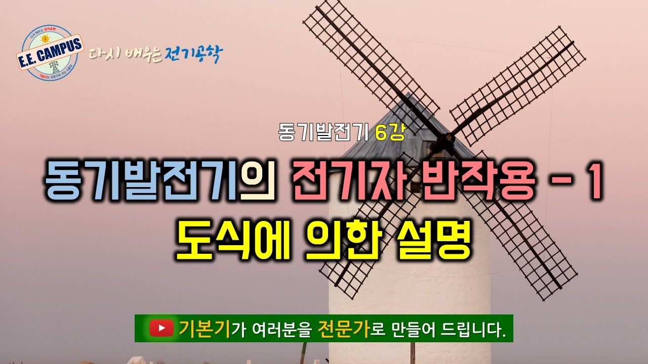[기본기][동기발전기 6강] 동기발전기의 전기자 반작용 -1(도식적인 설명)