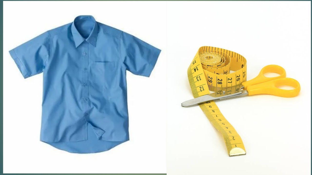 School uniform shirt cutting.  Uniform cutting and stiching easy method. #allinoneartcreation