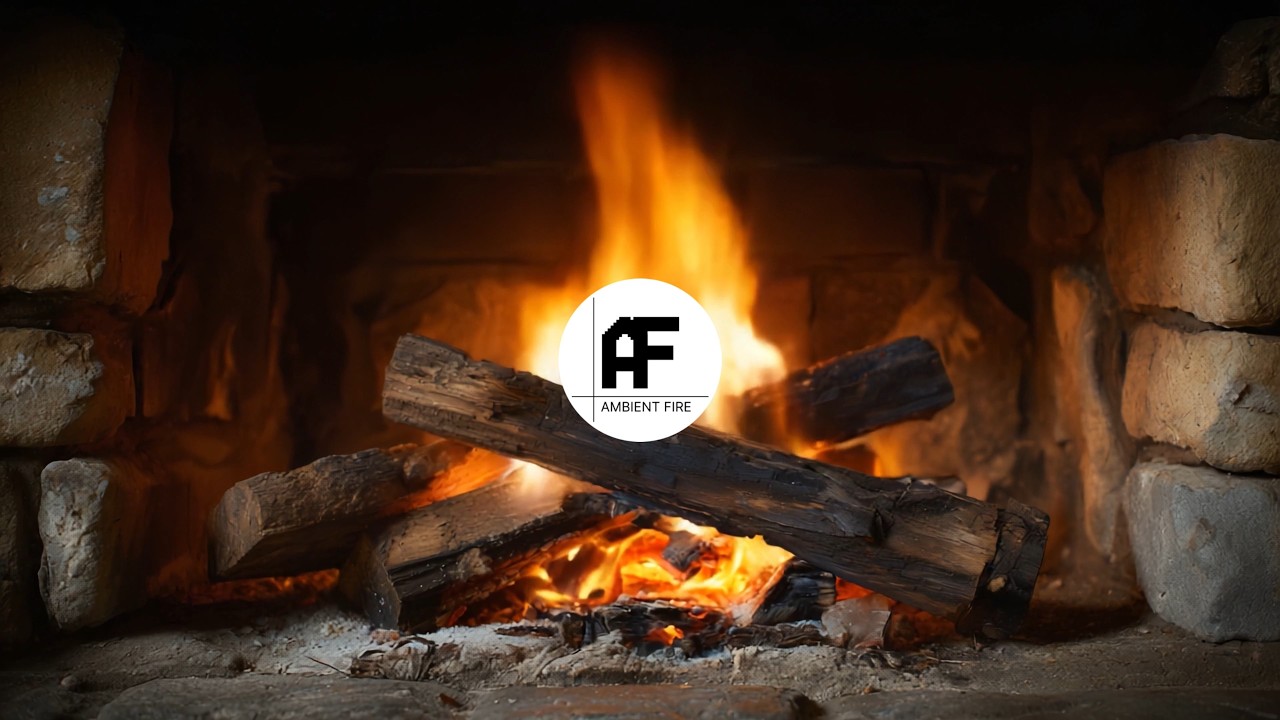 🔥 6 Hours Classic Fireplace | Deep Ambient Music & Real Fire Crackling