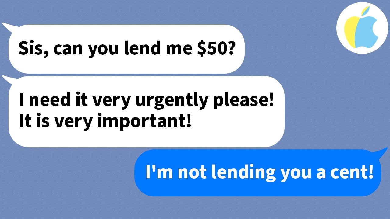 【Apple】My sister always begged me for money. I was speechless when I found out why…!