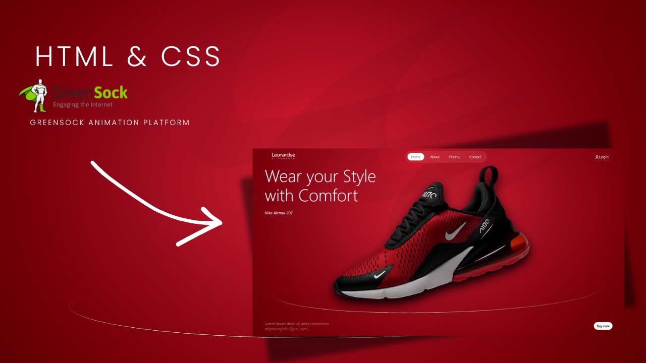 Stunning GSAP Animated Website | website using HTML CSS and GSAP 