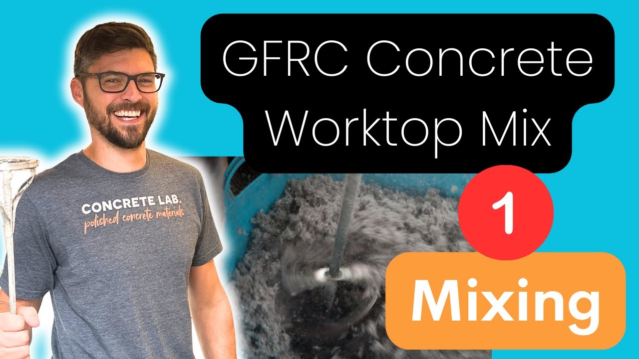 GFRC Concrete Worktop Mix - Mixing Guide - Video 1