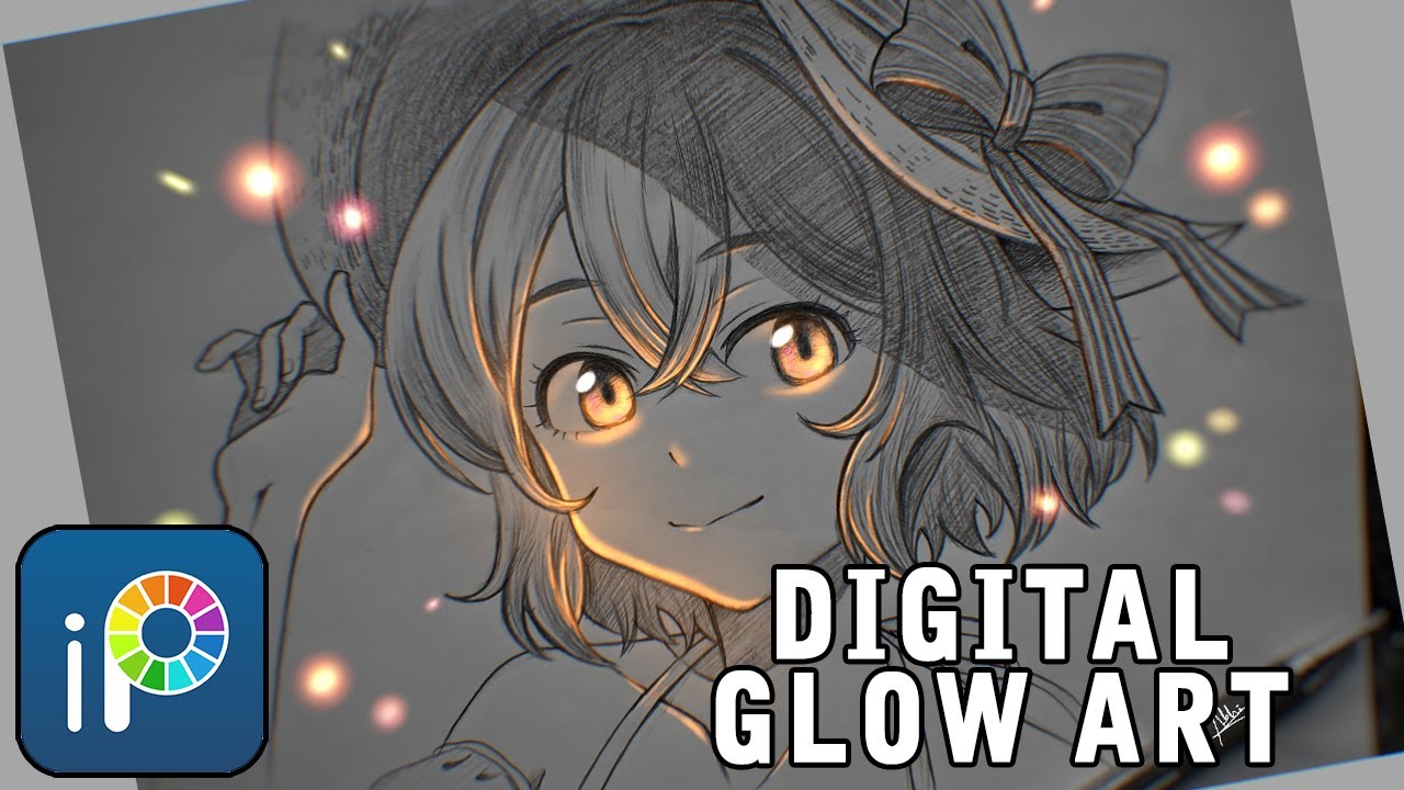How to make GLOW ART on PHONE | Mami Nanami - Glow art TUTORIAL | IbisPaintX