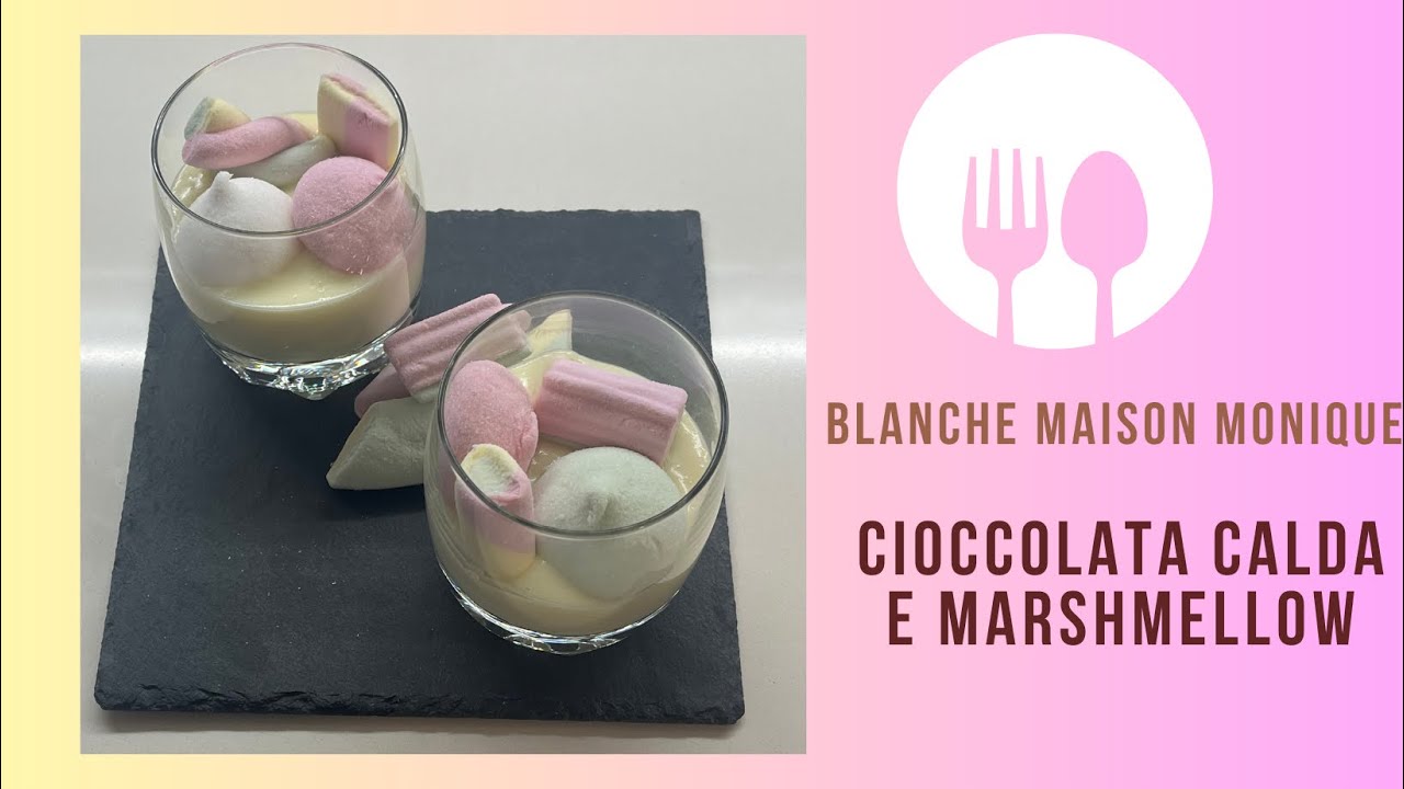 Come fare la cioccolata calda bianca cremosa con marshmallow | Ricetta facile