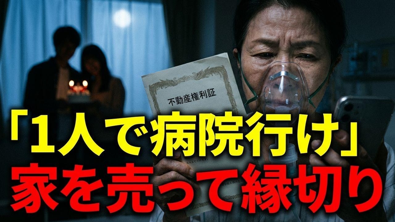 「病院は1人で行け」救急車の母を見捨てた息子の末路。家を売って縁を切ります