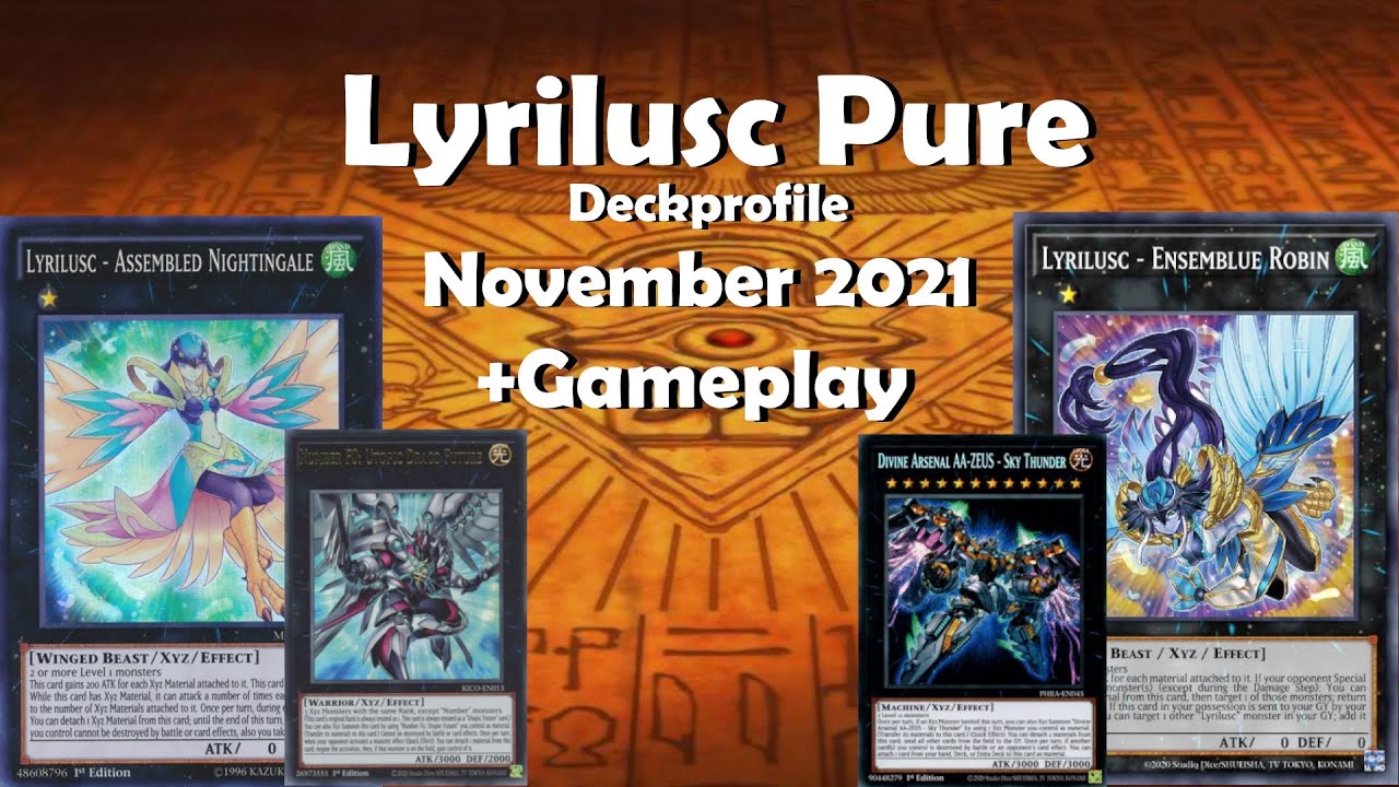 Yu-Gi-Oh! Modern Deck Profile - Lyrilusc Pure + Combotutorial + Gameplay(Upd. in. des.BROL)