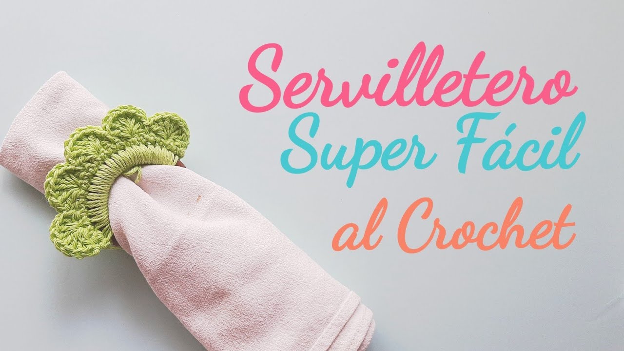 Servilletero al Crochet Super F&aacute;cil