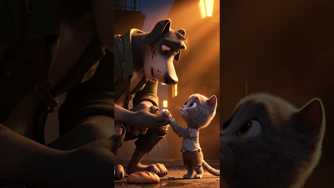 Poor Cat’s Bread for Life 💔 | AI Cat Emotional 3D Story | 