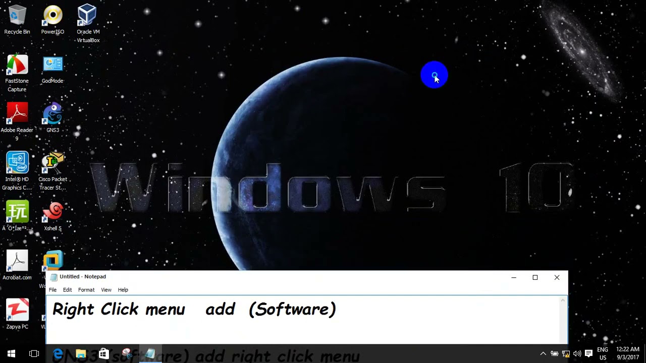How to add software in the right click menu