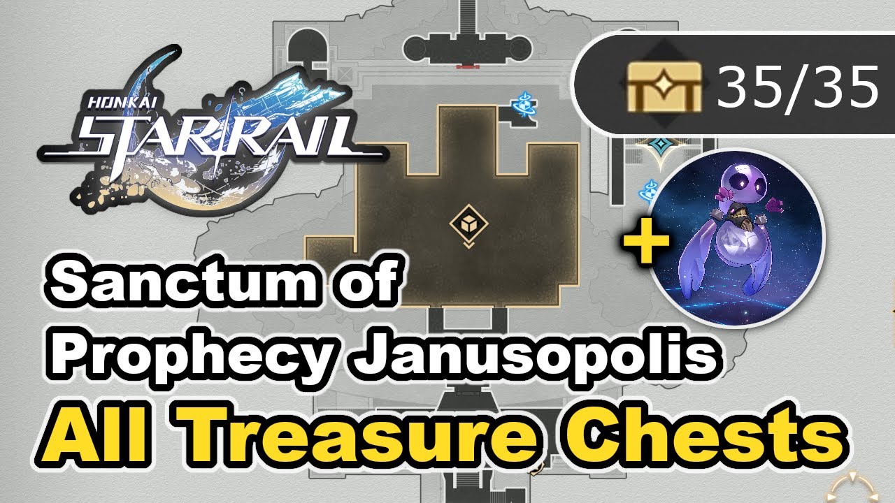 Sanctum of Prophecy Janusopolis - All Treasure Chest Locations & Spirithief - Honkai Star Rail