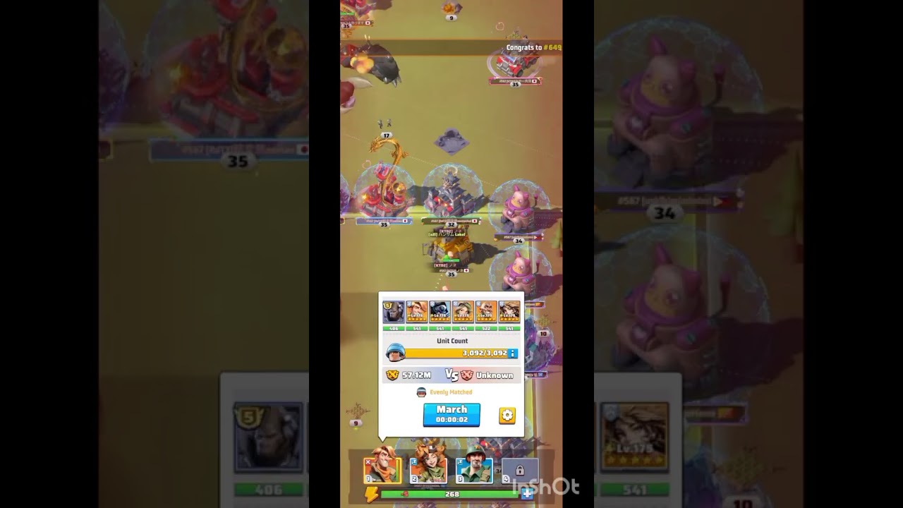 Warzone Duel (Round 2) #649 vs #567 💥 #lastwargameplay #lastwar #gaming #pvp 