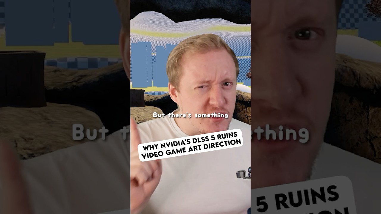 Почему технология DLSS 5 от NVIDIA портит художественное оформление видеоигр #gaming #gamedev #nv...
