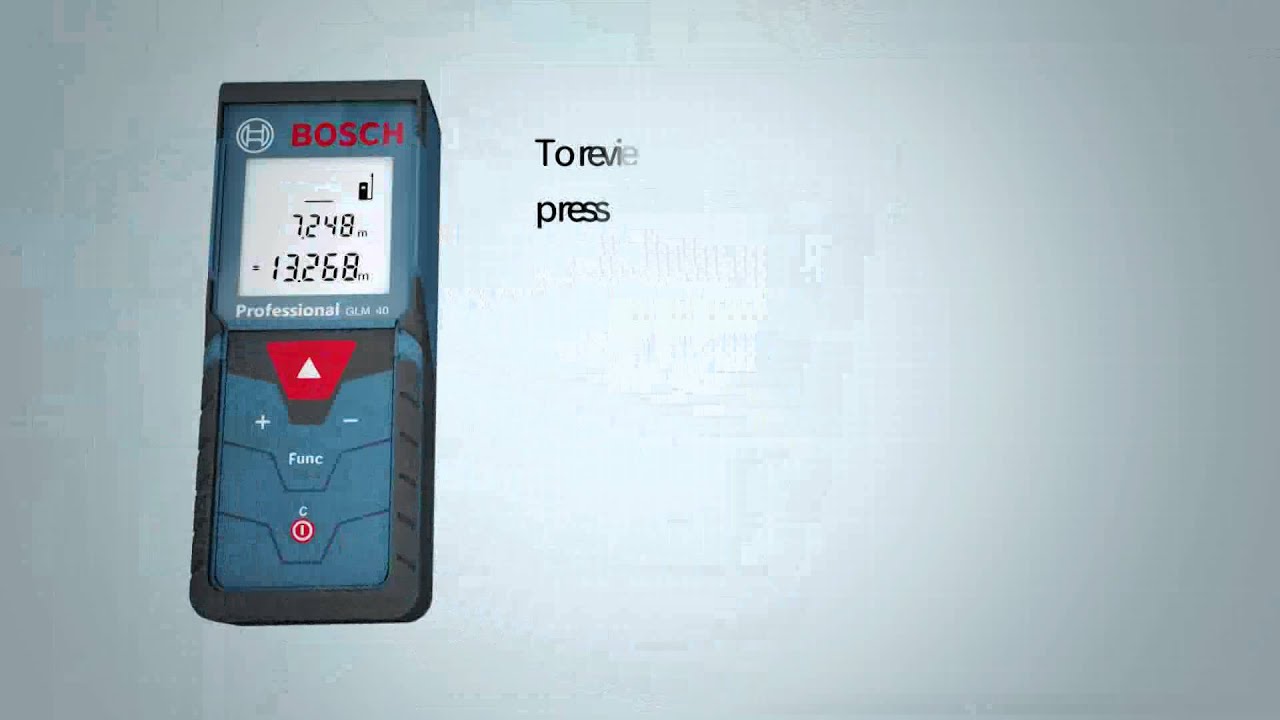 Bosch Blue Professional Measuring Tools - GLM 40 Rangefinder up to 40m. NEW!