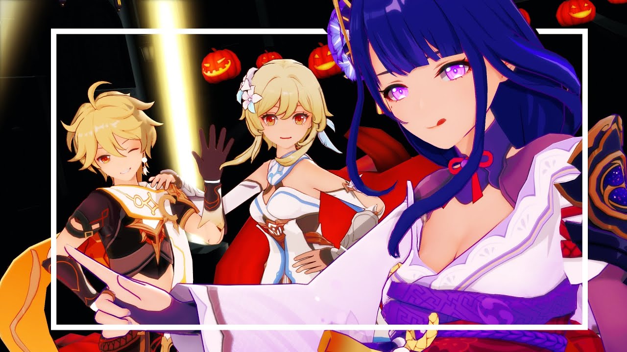 【MMD Genshin Impact】Amazing Dolce 【Raiden Shogun ・Aether ・Lumine】