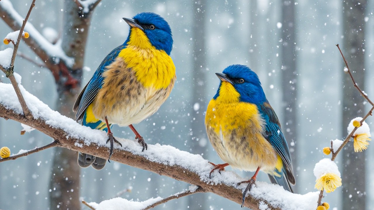 ❄️ Snow Birds and Gentle Piano Music for Stress Relief and Inner Peace 🎹
