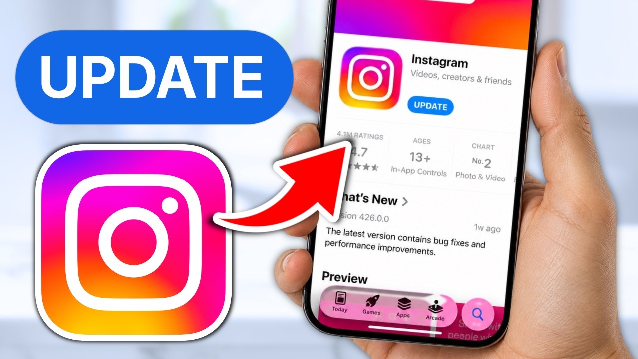 How To Update Instagram Account For New Features