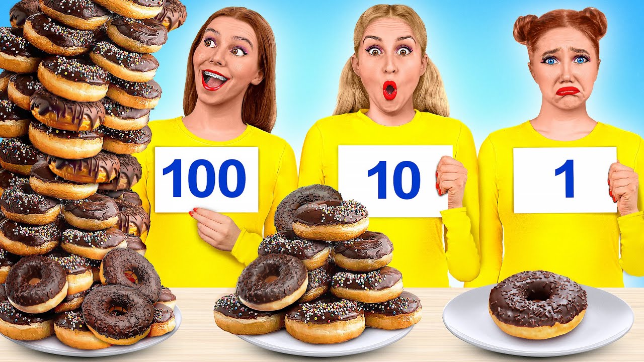 אתגר 1, 10 אוֹ 100 שכבות של מזון | אתגר מטורף Multi DO Challenge