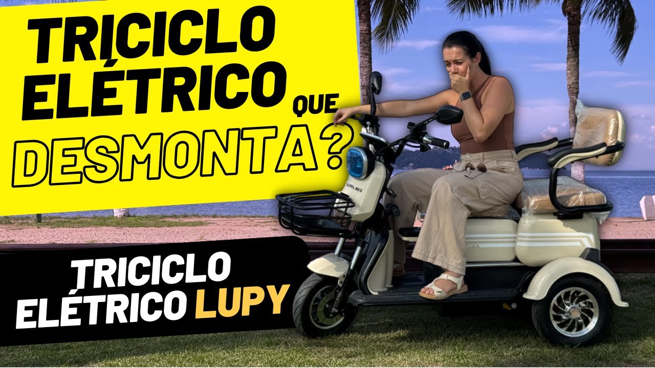 Triciclo elétrico de até 3 lugares Lupy! Vale a pena?