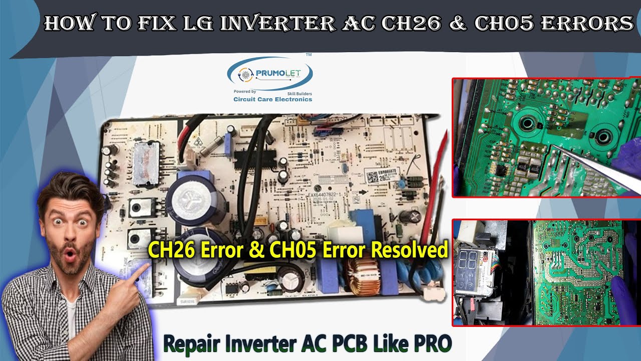 How to Fix LG Inverter AC CH26 & CH05 Errors | Troubleshooting & Repair Guide ⚡ #LGAC #ErrorFix
