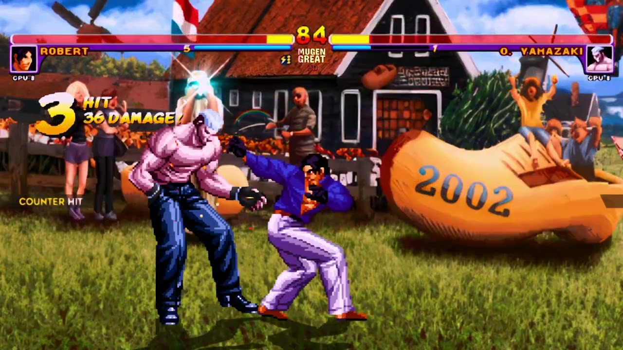 [KOF Mugen] HD Robert Vs Orochi Yamazaki