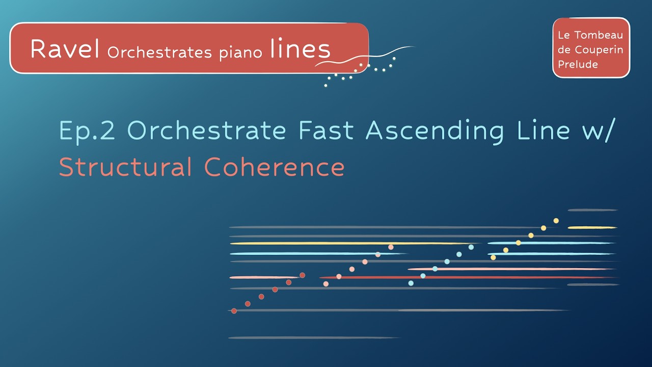 Ep.2 Orchestrate fast ascending lines - Ravel, Le Tombeau de Couperin, prelude