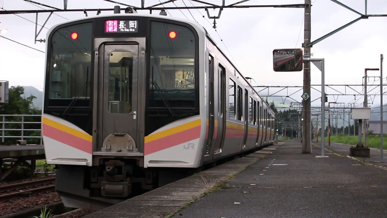 越後中里駅でも鳴った！Water Crown （E129系）