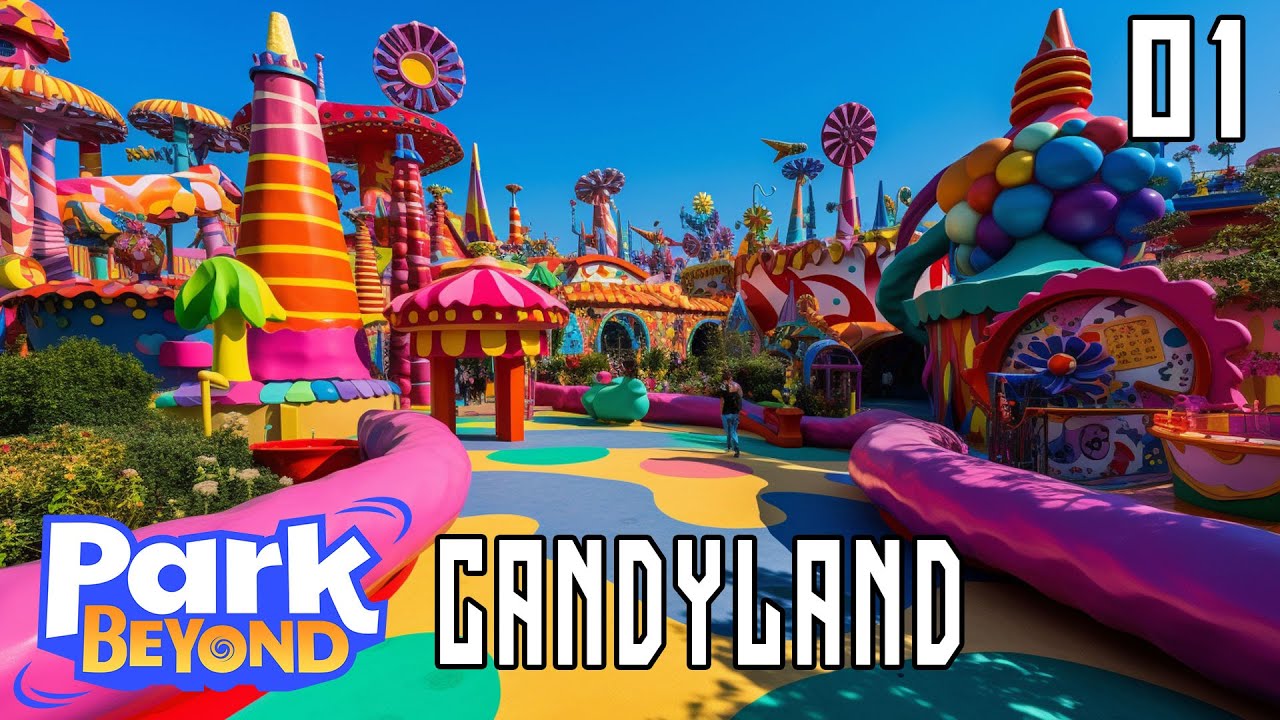 Welcome to CandyLand! Ep01 Park Beyond, Theme Park Builder. ScottDogGaming