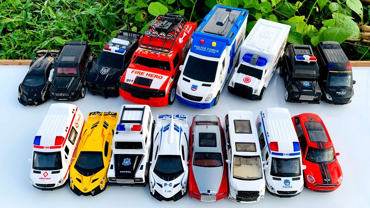 Mobil Mobilan Truk Oleng, Mobil Ambulan Emergency, Mobil Polisi, Mobil Damkar, Mobil Balap #2356