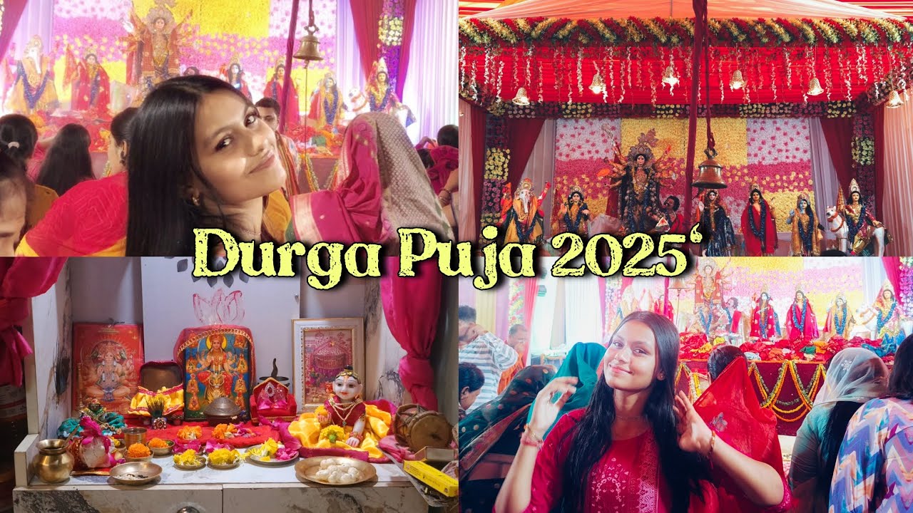 durga puja vlog is here⭐ just recorded and uploaded