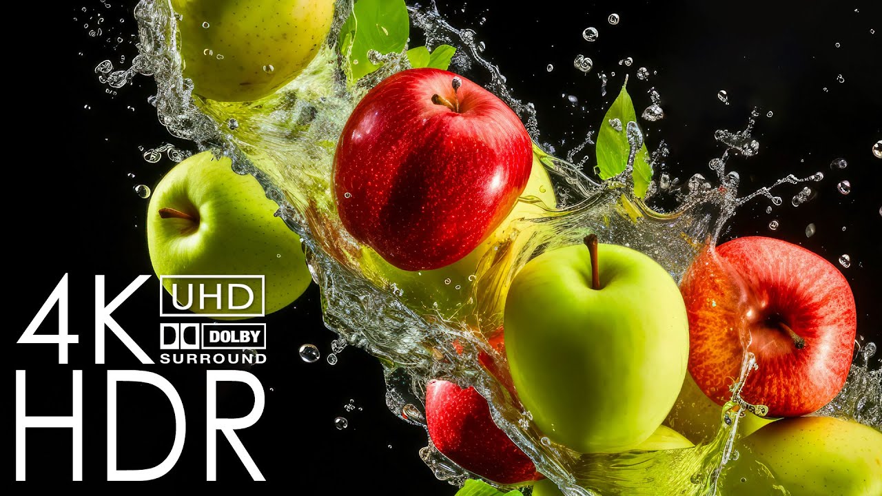 4K ULTRA HD Fruit Video - TV screen color test video - Best Of Dolby Vision 4K HDR 60fps #1