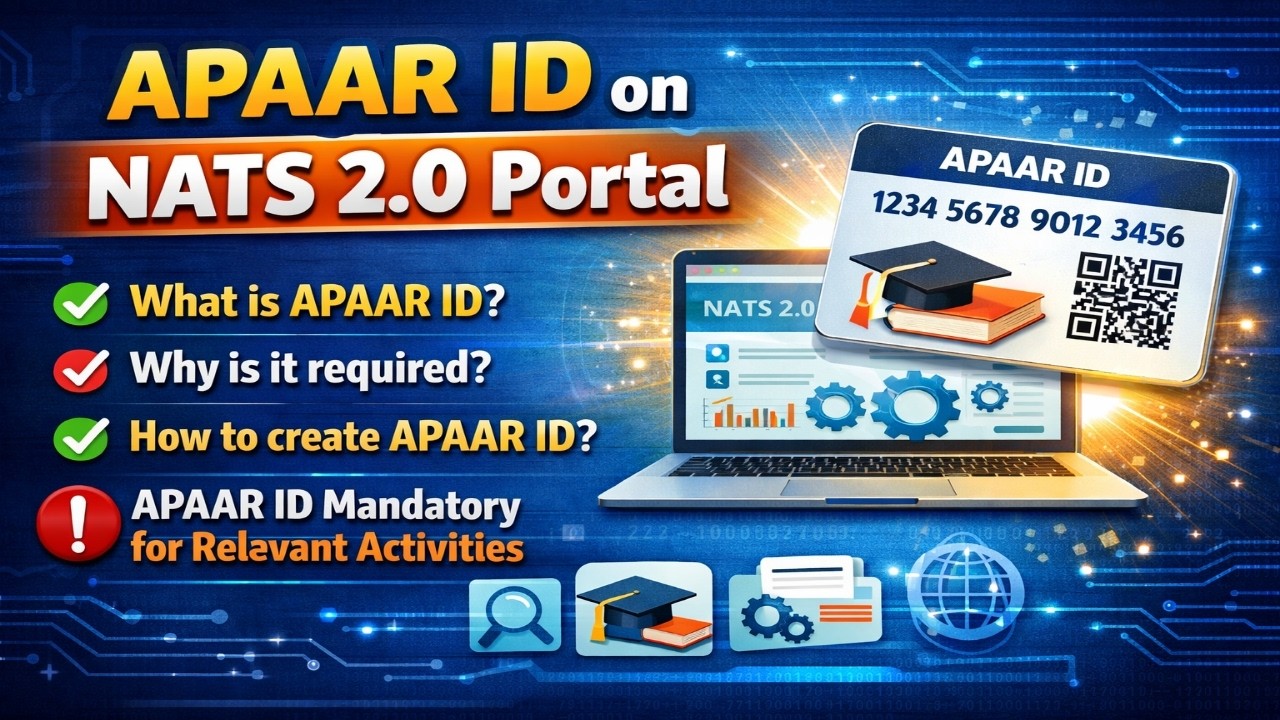 How to create APAAR ID On NATS 2.0 Apprentice Portal.
