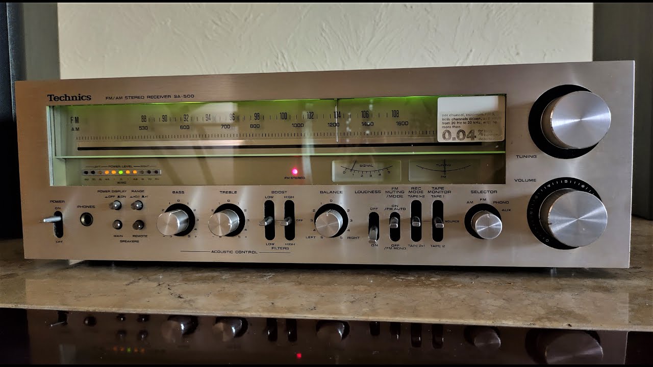 Super rare Technics SA-500 receiver, a little hearing test.