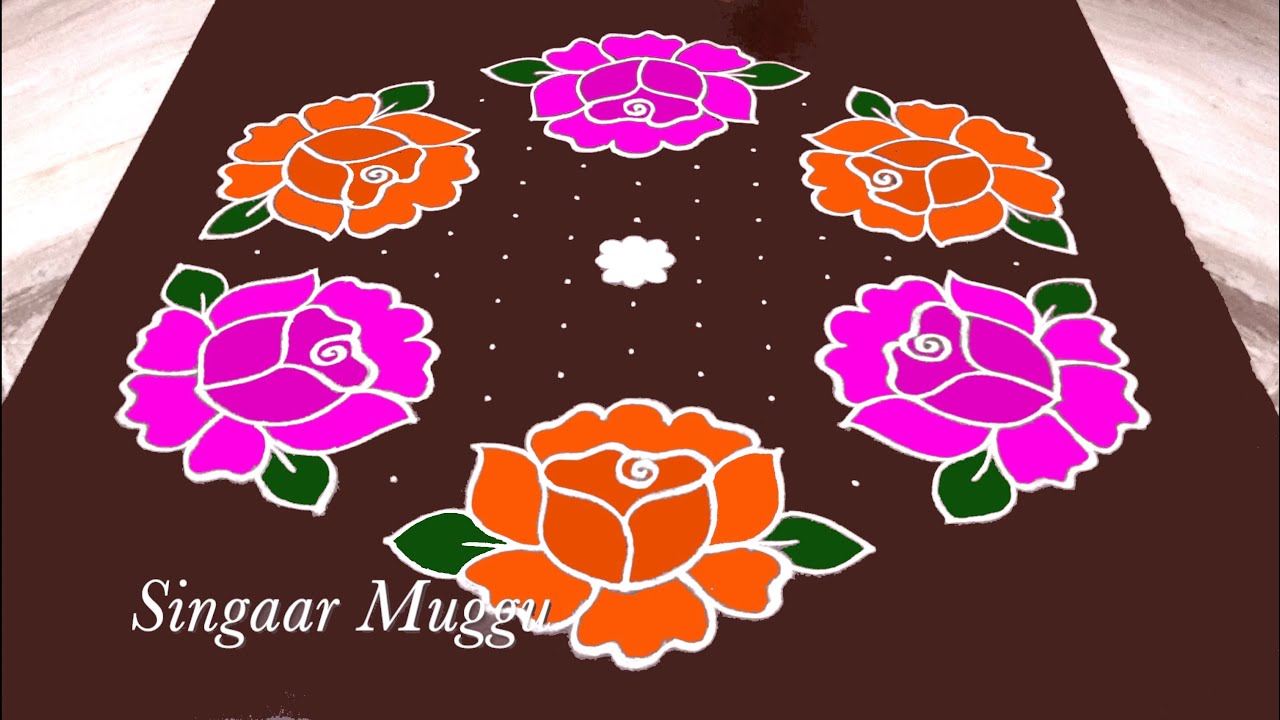 Birds rangoli designs 15x8 dots | Birds muggulu | Paravai kolam | Sankranthi muggulu | rose kolam