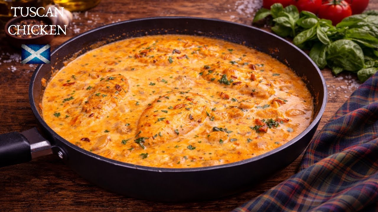 Tuscan Chicken Recipe | Easy Tomato Cream Chicken Breast