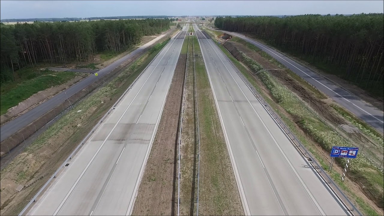 Przedstawienie postępu prac. Km 62+200 - 63+600.