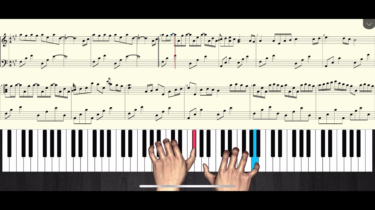 River flows in you | piano tutorial | 钢琴教学 | (50% speed)