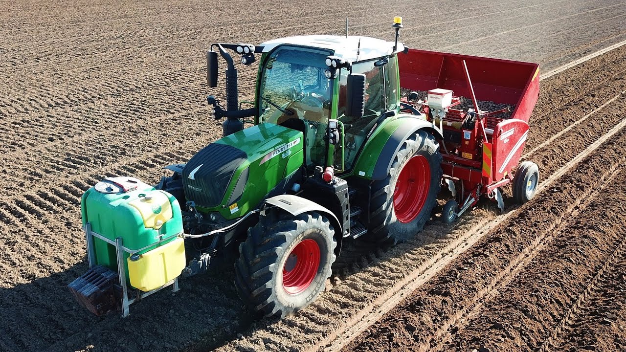 Potatoes Planting 2020 - Fendt 313 S4 & Grimme GL 420