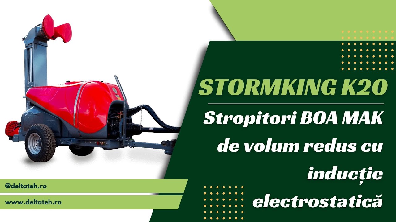 Testarea Stropitori BOA MAK de volum redus cu inducție electrostatică