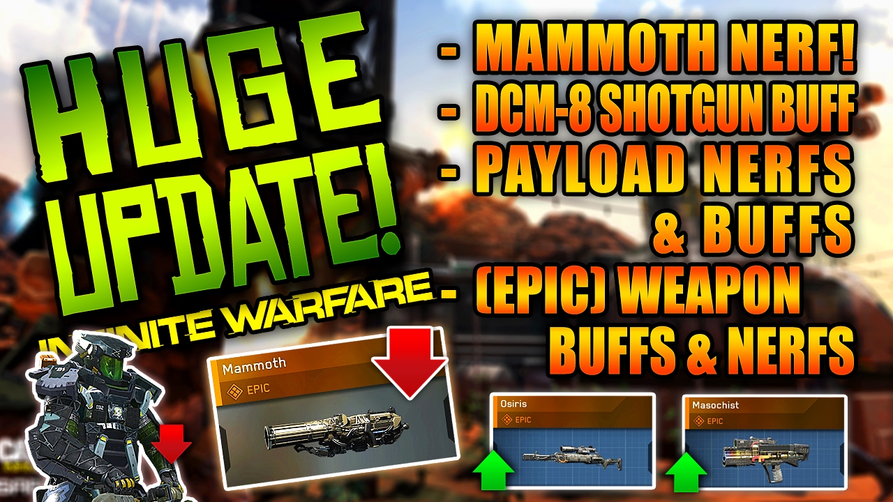 HUGE IW UPDATE - MAMMOTH Nerfed, DCM-8 Buffed, Epic Variant Tweaks, Rig Payload Nerfs & More!