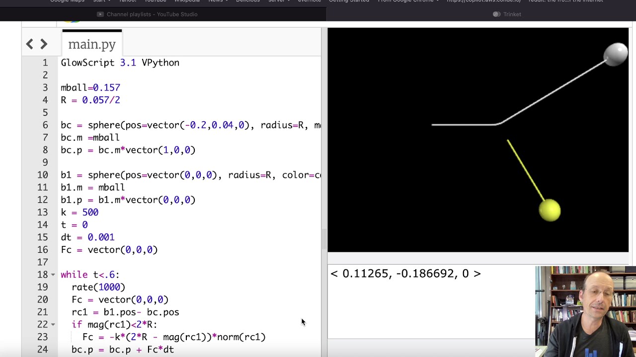Modeling Colliding Pool Balls with Python and Springs